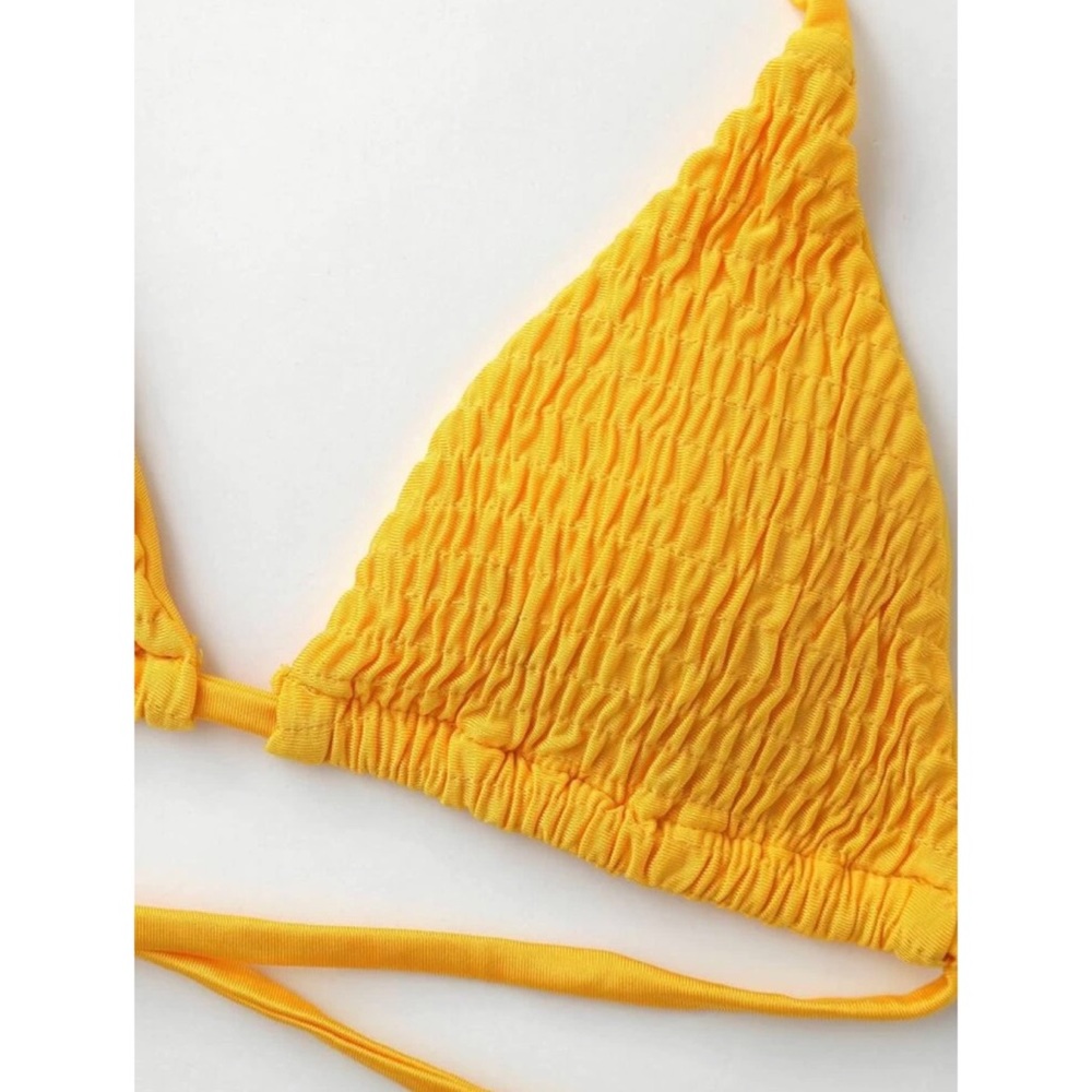 SHEIN triangle smocked bikini set - Picture 3 of 5